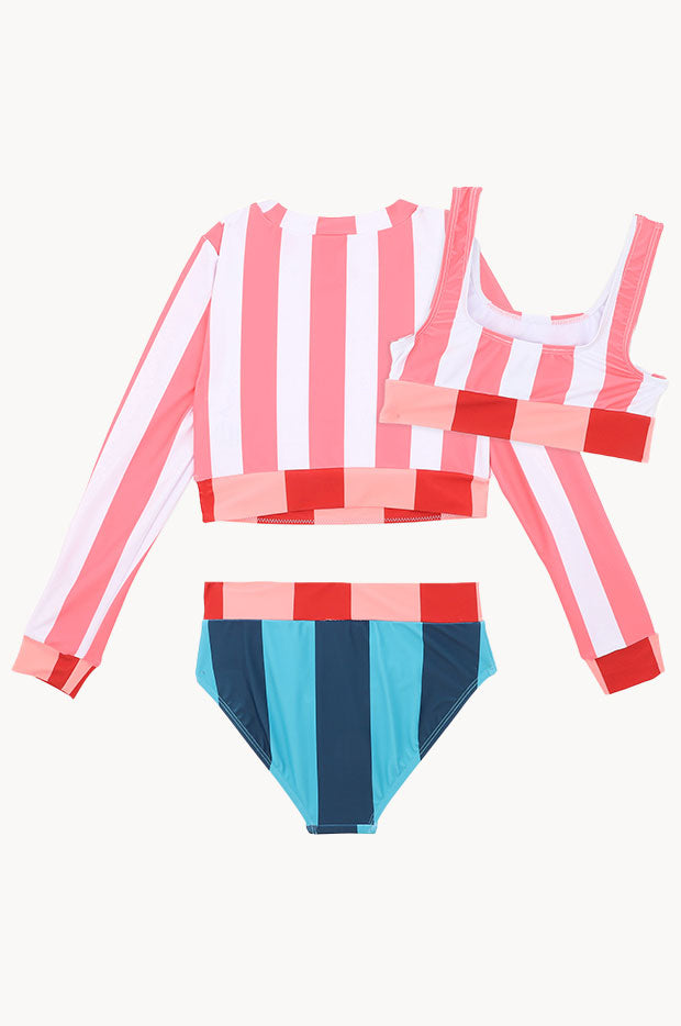 Girls Astrid Multi Stripe 3 Piece Set