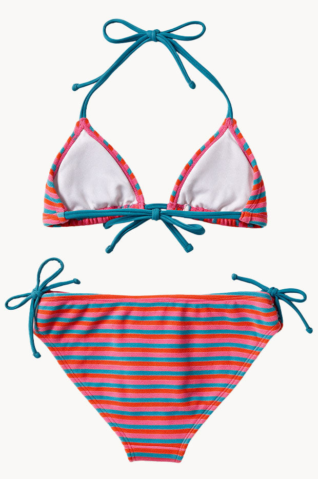 Girls Selena Stripe Tri Set