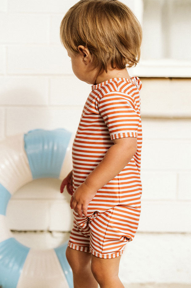 Boys Harvey Stripe Sunsuit