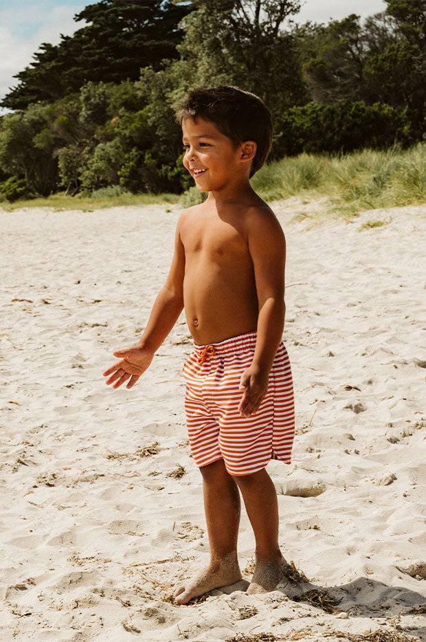 Boys Harvey Stripe Boardshort