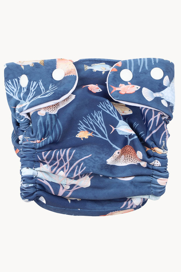 ADDISON PRINT AQUA NAPPY