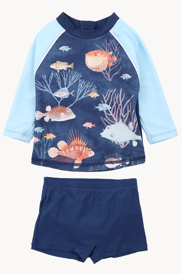 Boys Aiden Fish Suntop Set