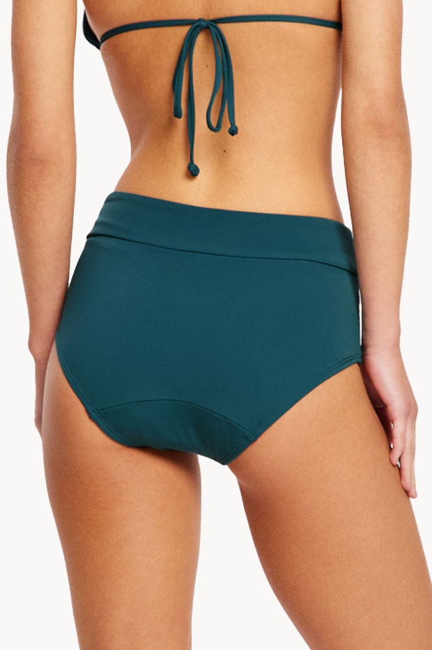Plain High Waist Bikini Brief