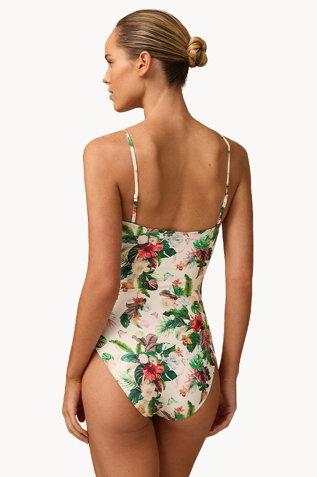 Aurora Ruched U Wire Bandeau One Piece