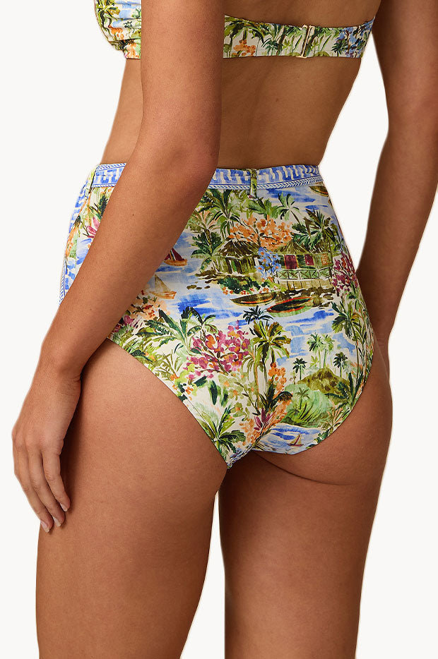Costa High Waist Belted Pant