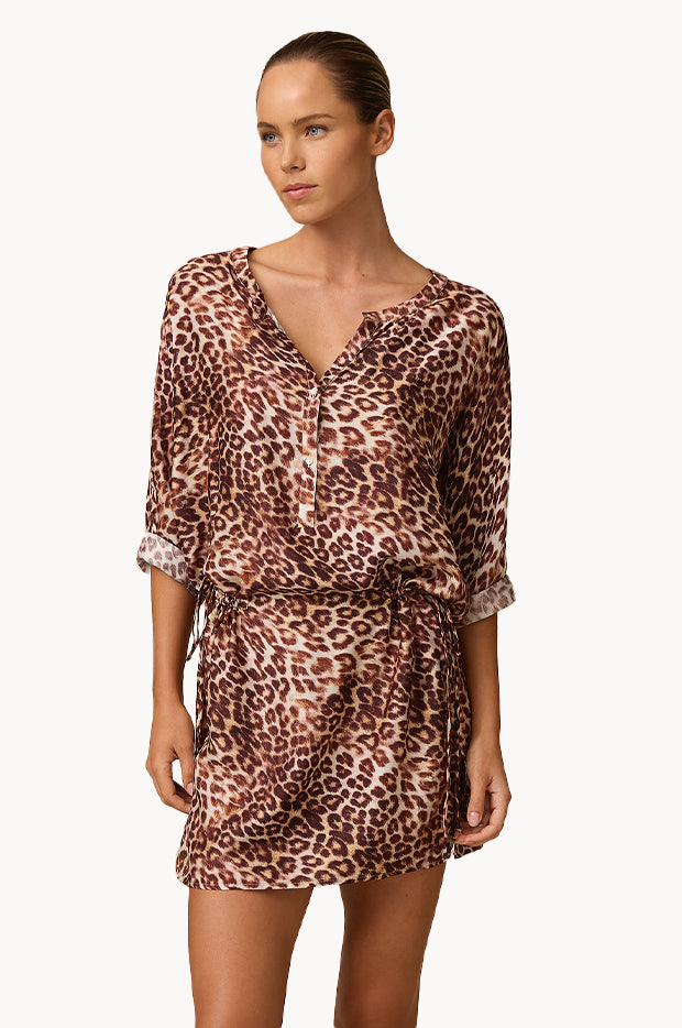 Dolce 3/4 Sleeve Shirt Dress
