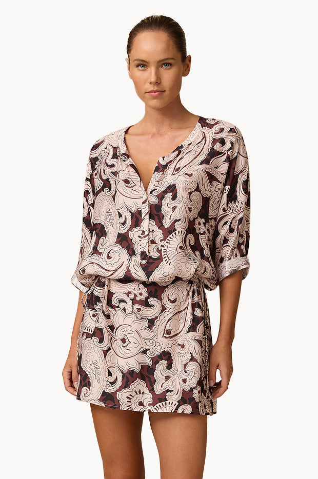 Perla 3/4 Sleeve Shirt Dress
