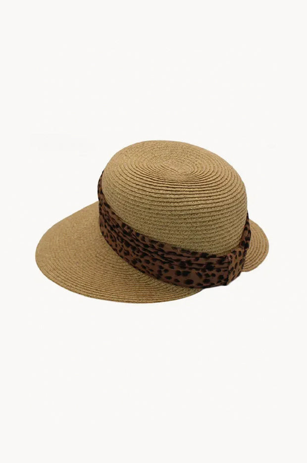 Teyana Animal Scarf Wide Brim Cap