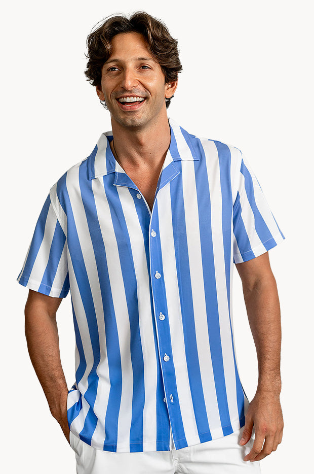 Blue Striped Short Sleeve Nashie