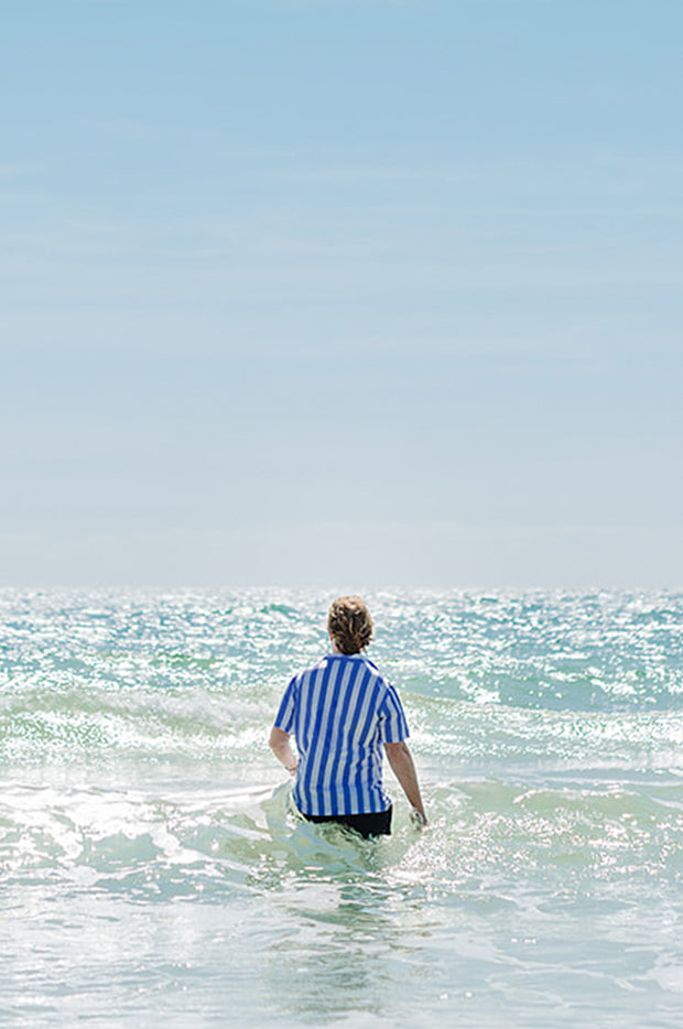 Blue Striped Short Sleeve Nashie