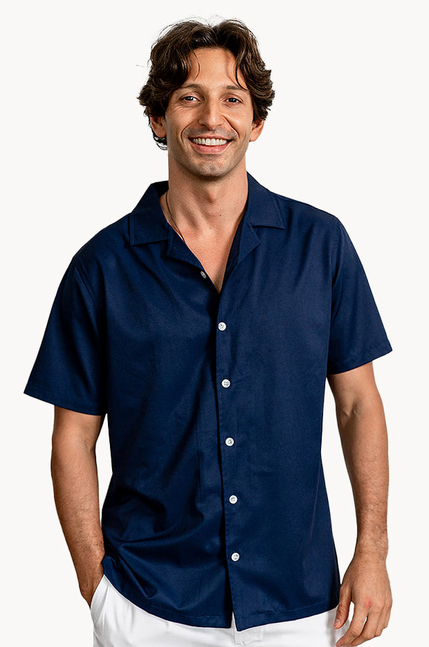 Navy Blue Short Sleeve Nashie