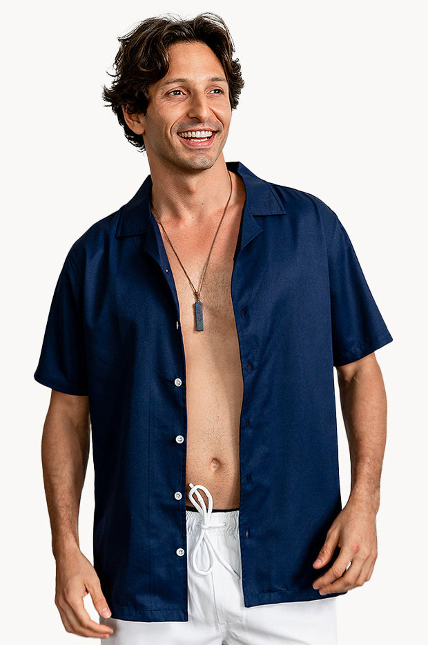 Navy Blue Short Sleeve Nashie