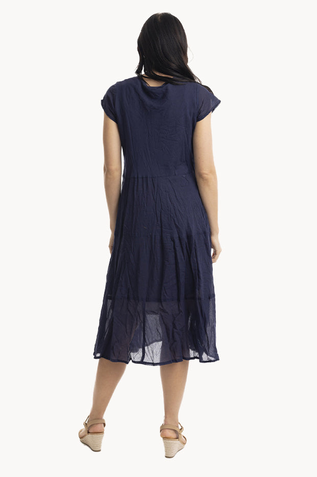 Essentials Cotton Gauze Bias Dress