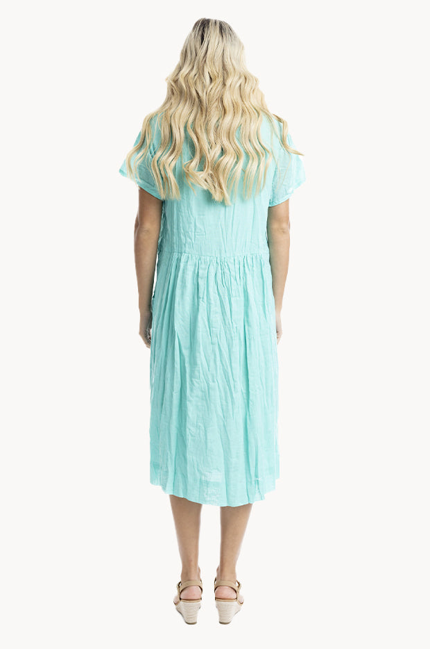 Essentials Cotton Gauze Peak Dress