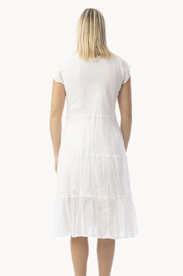 Essentials Cotton Gauze Bias Dress