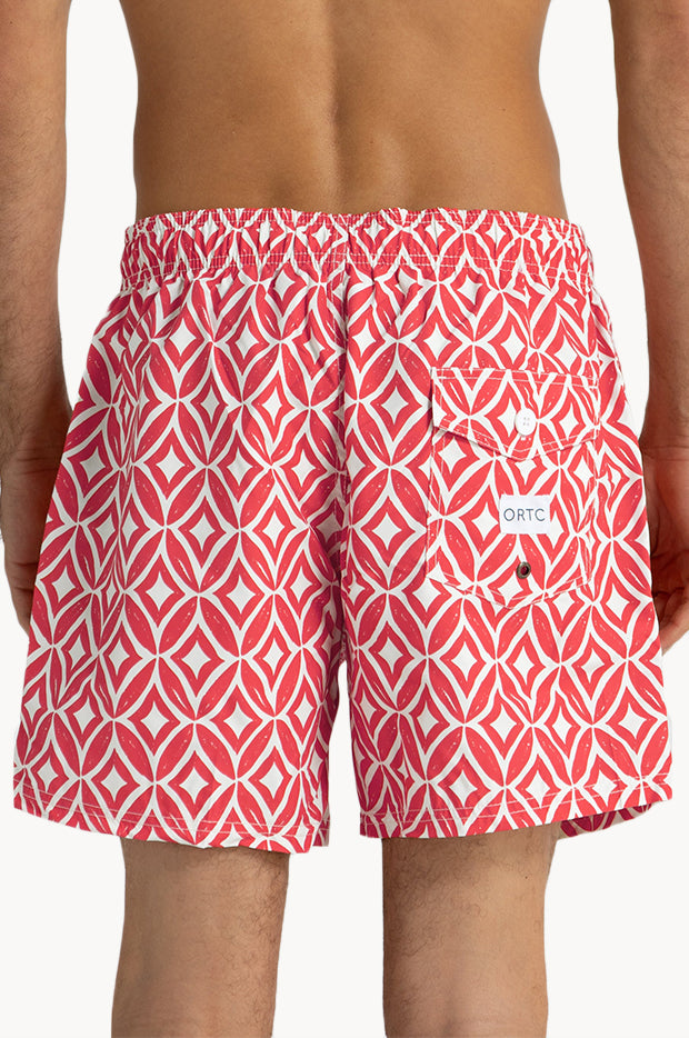 Ortc - Mens Cable Boardshort - Red | Swimwear Galore US