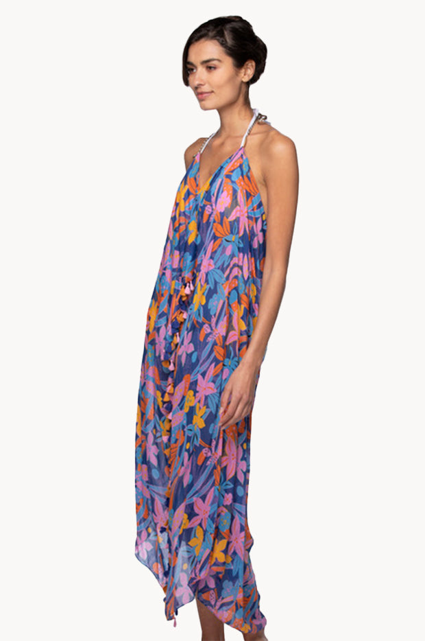 Amazing Bloom Maxi Halter Dress