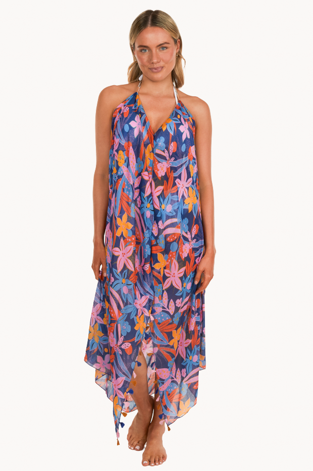 Amazing Bloom Maxi Halter Dress