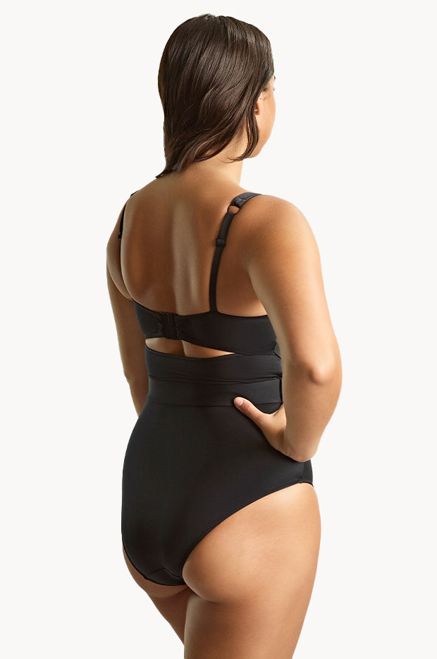 Plain Serena G Cup Square Neck One Piece