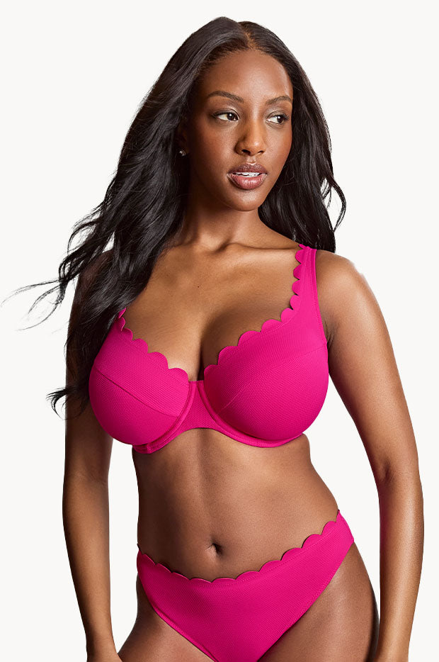 Spirit Lauren F Cup Plunge Bra 10 MAGENTA Spirit Lauren F Cup Plunge Bra 10 MAGENTA