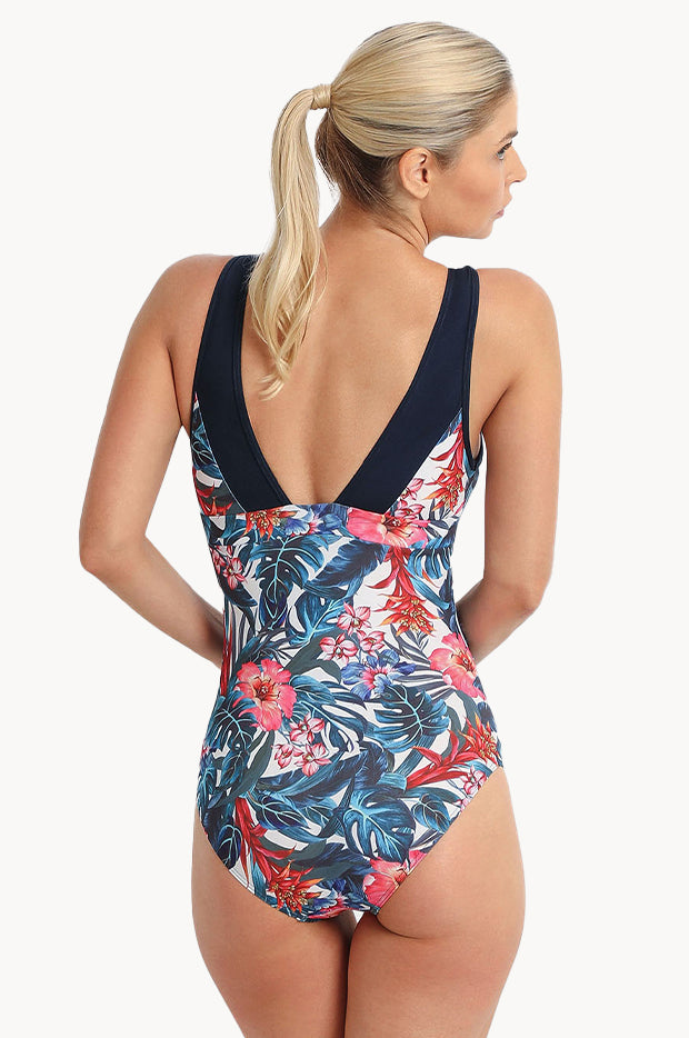 Oasis Ruched Scoop Neck One Piece