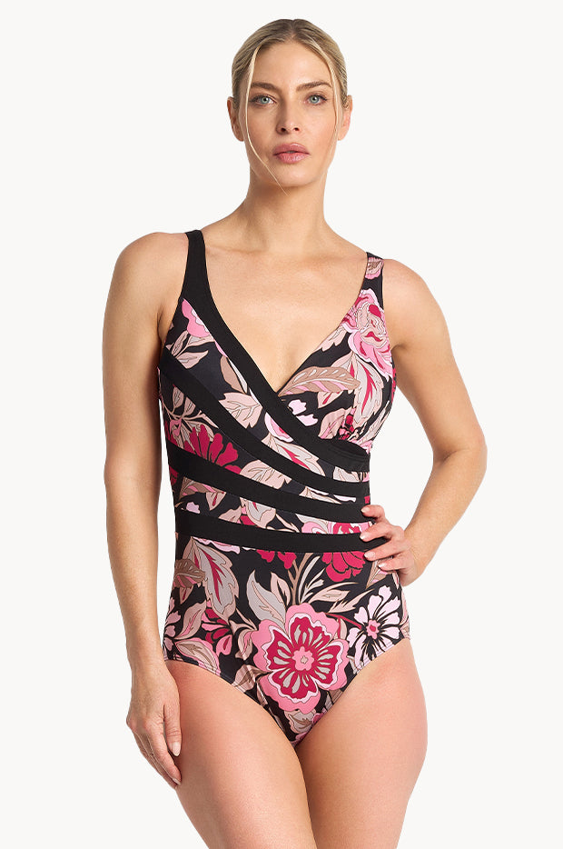 Wisteria Fan Splice Tank One Piece