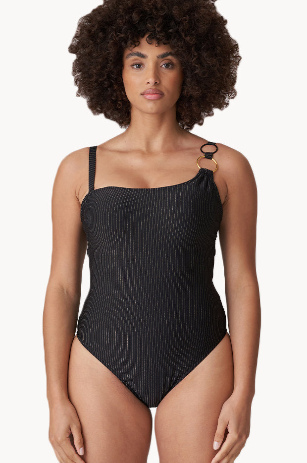 Solta F Cup Ring One Shoulder One Piece