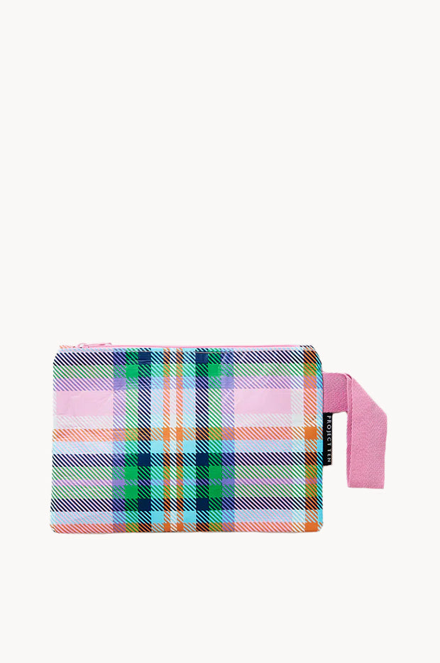 Plaid Mini Zip Pouch