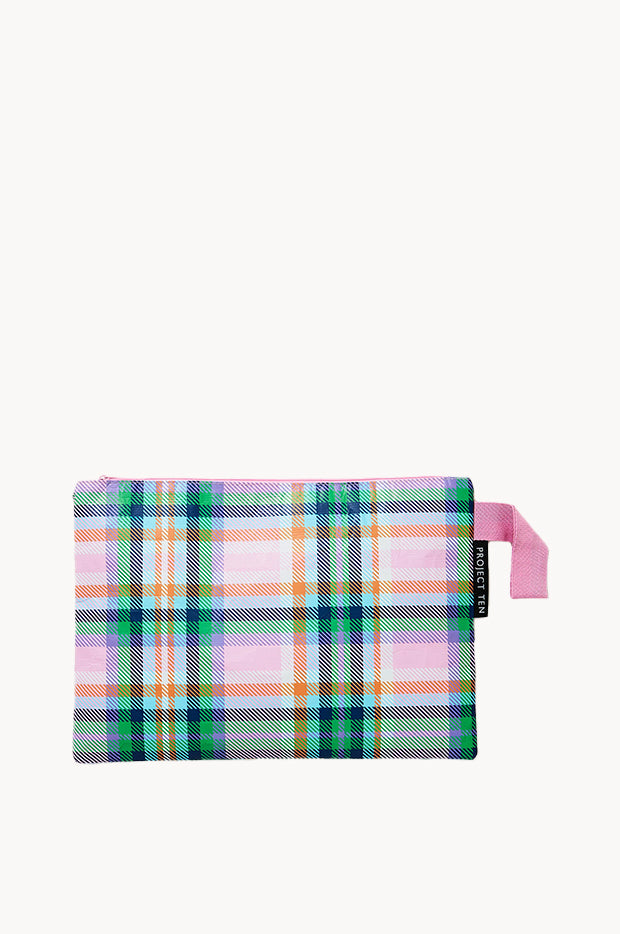 Plaid Zip Pouch