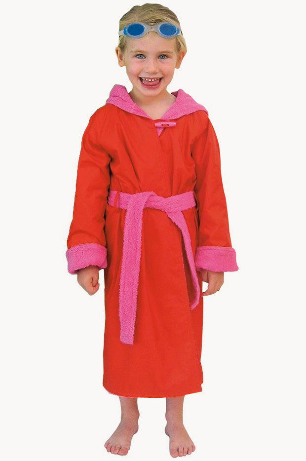 Kids Waterproof Hooded Toweling Robe 3-9Y