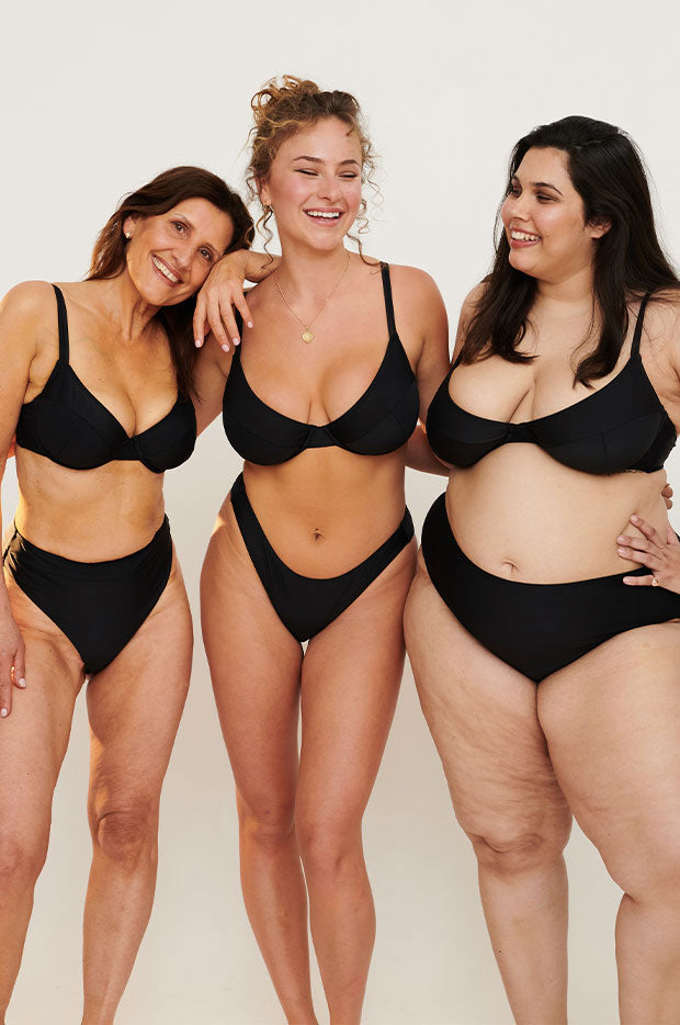 Plain HH/I Cup Balconette Bra