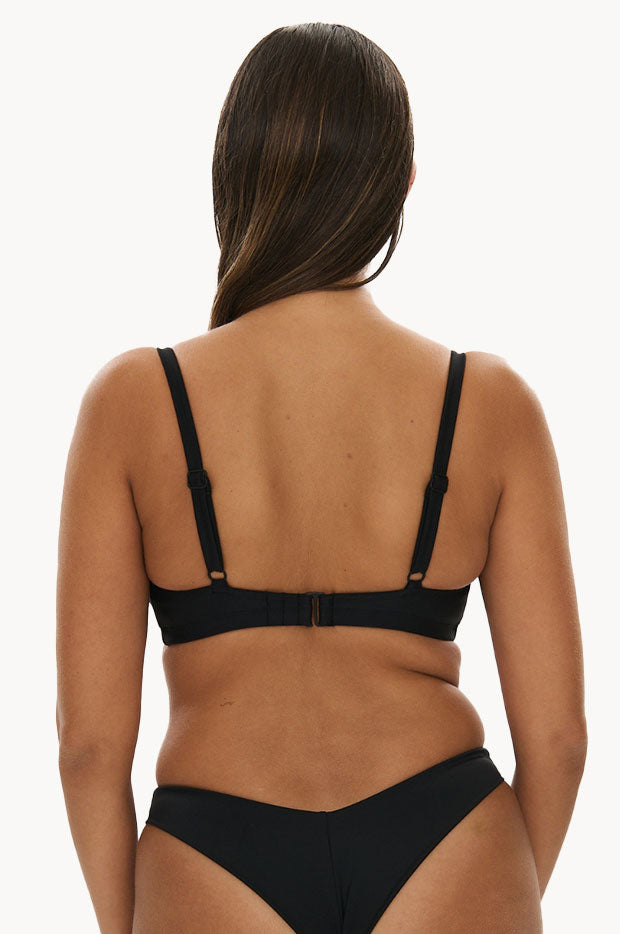 Plain HH/I Cup Balconette Bra