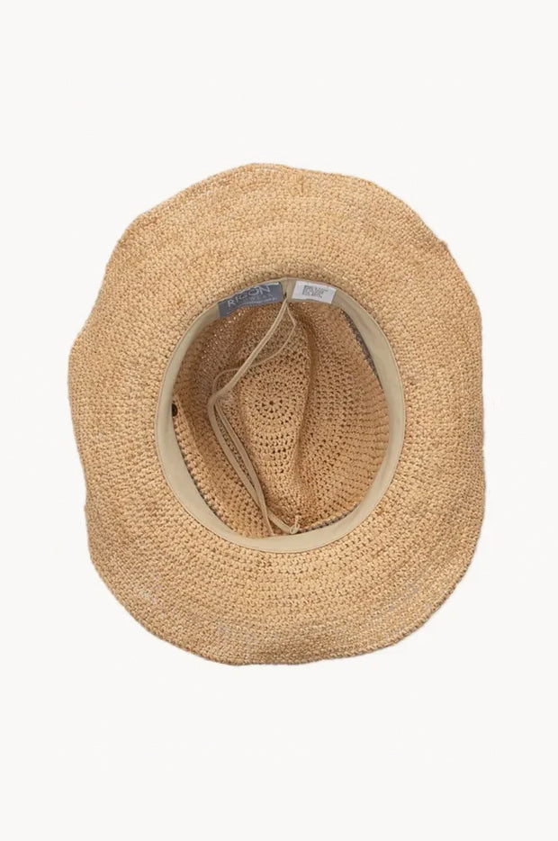 Castaway Taupe Raffia Cowboy Hat