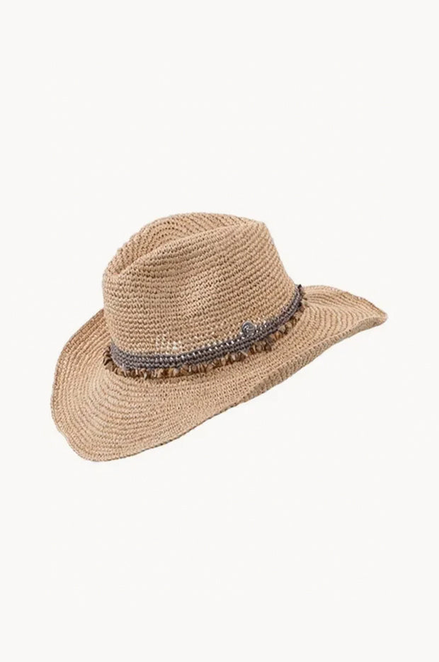 Castaway Taupe Raffia Cowboy Hat