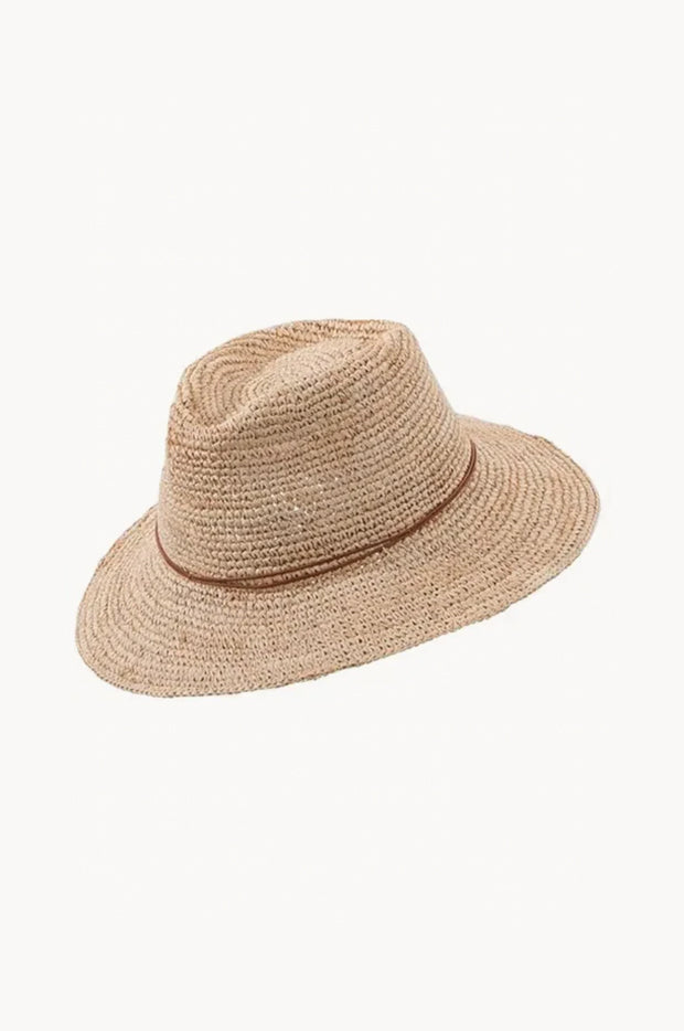 Magdalena Raffia Adjustable Fedora