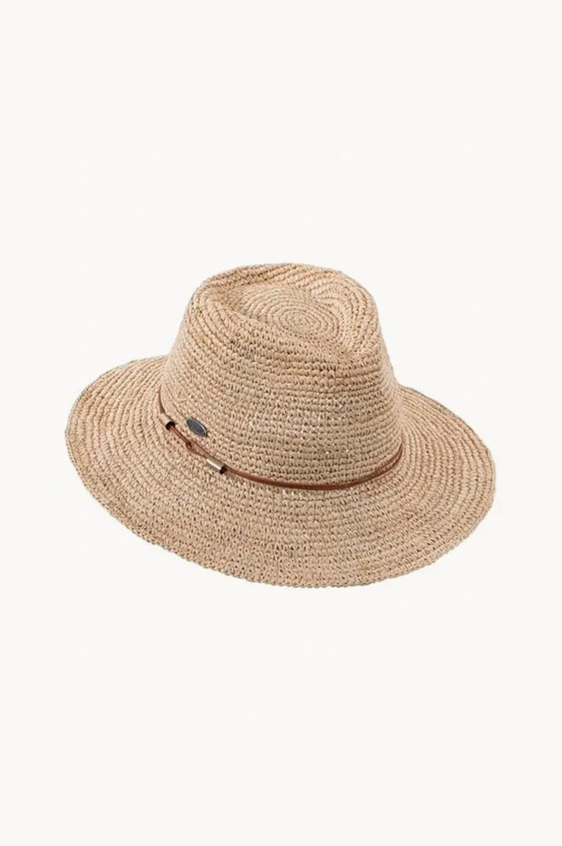 Magdalena Raffia Adjustable Fedora