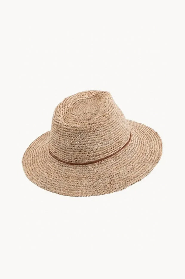 Magdalena Raffia Adjustable Fedora