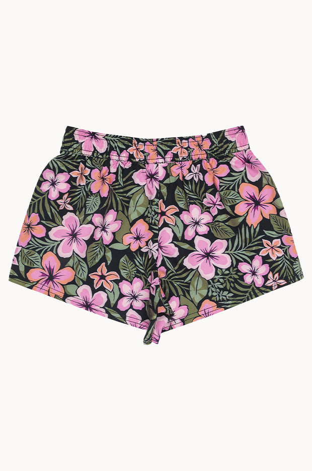 Girls Active Floral Boardshort
