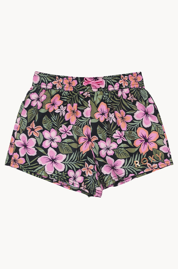 Girls Active Floral Boardshort