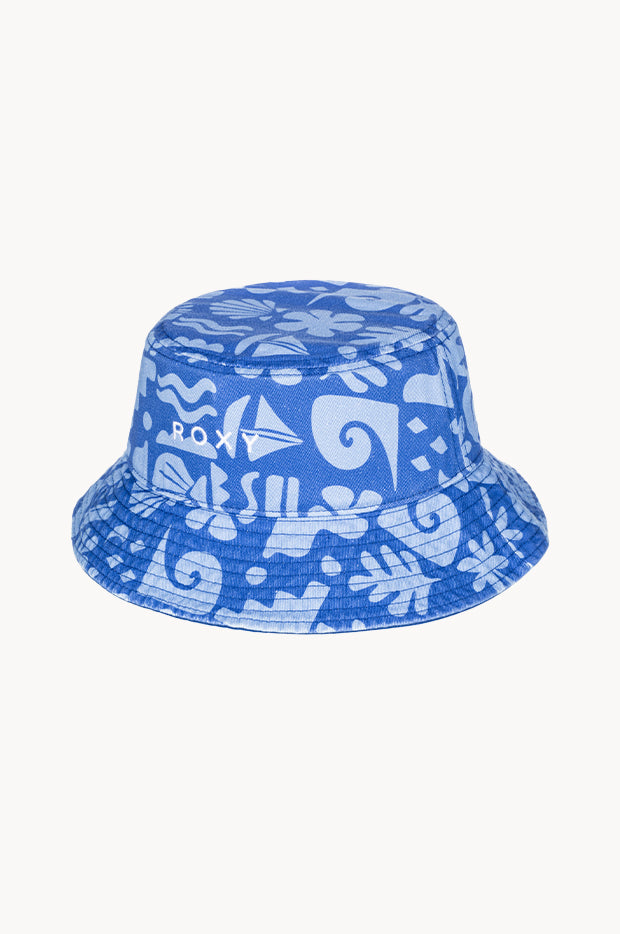 Girls Beach Check Tiny Honey Bucket Hat