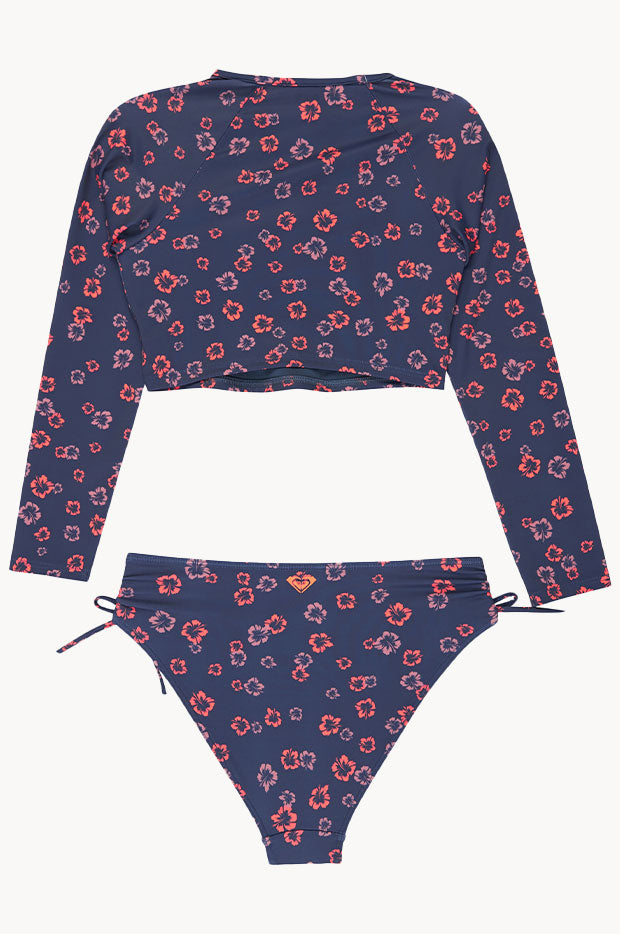 Girls Cute Ditsy Crop Suntop Set