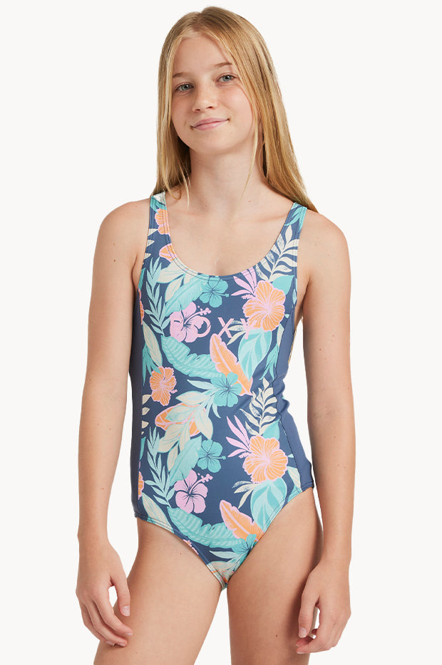 Girls Tropical Active One Piece
