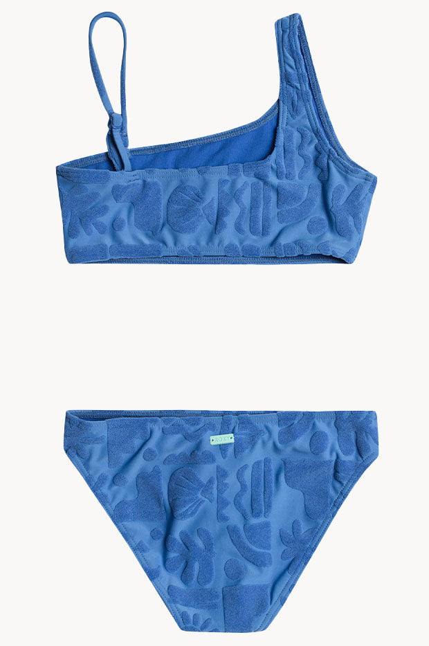 Girls Beach Check Bralette Set