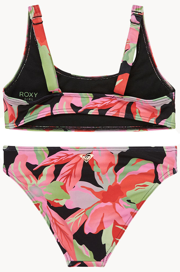 Girls The Moves Floral Active Bralette Set