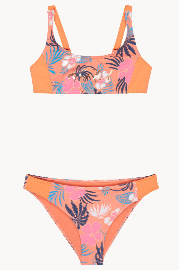 Girls Active Floral Bralette Set