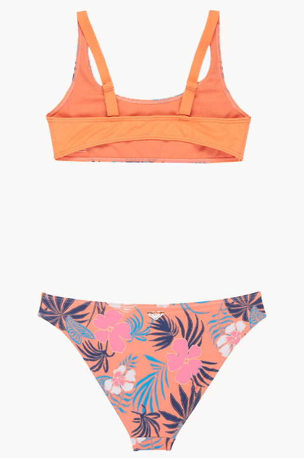 Girls Active Floral Bralette Set