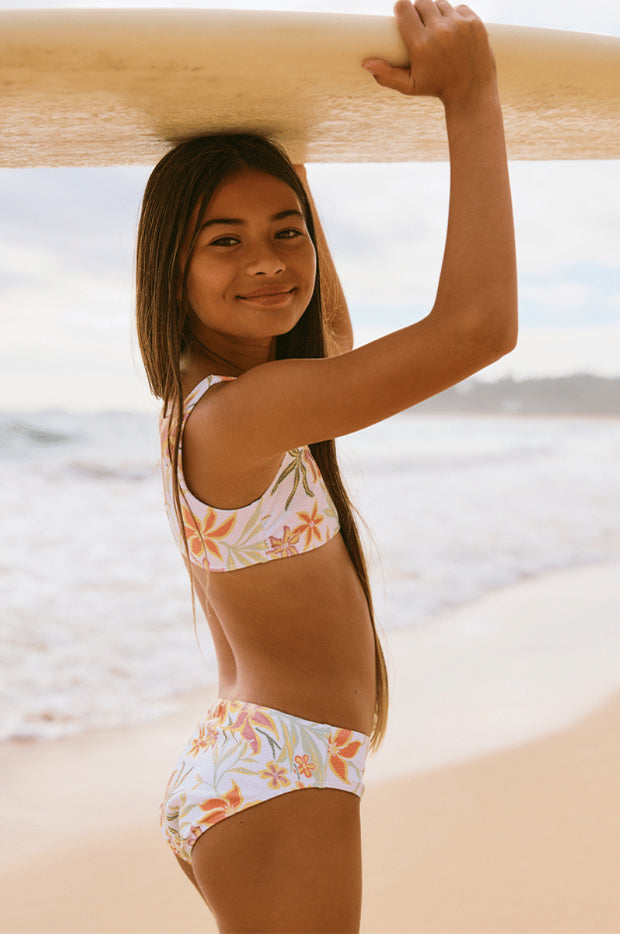 Girls Floral Horizon Bralette Set