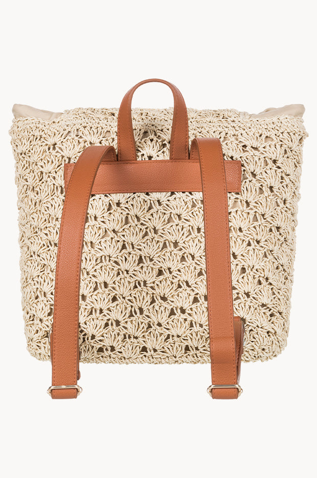 Coco Passion Straw Backpack