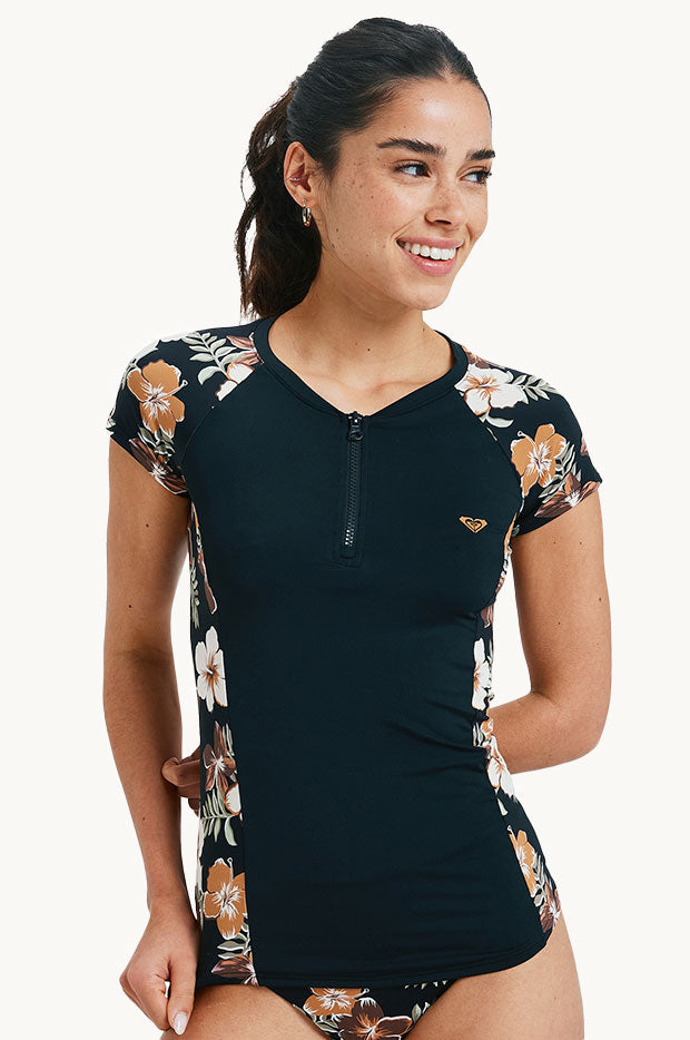 Tropical Feels Cap Sleeve Suntop