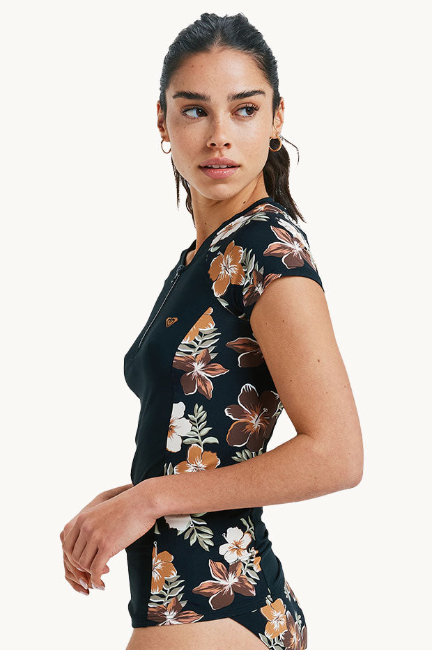 Tropical Feels Cap Sleeve Suntop